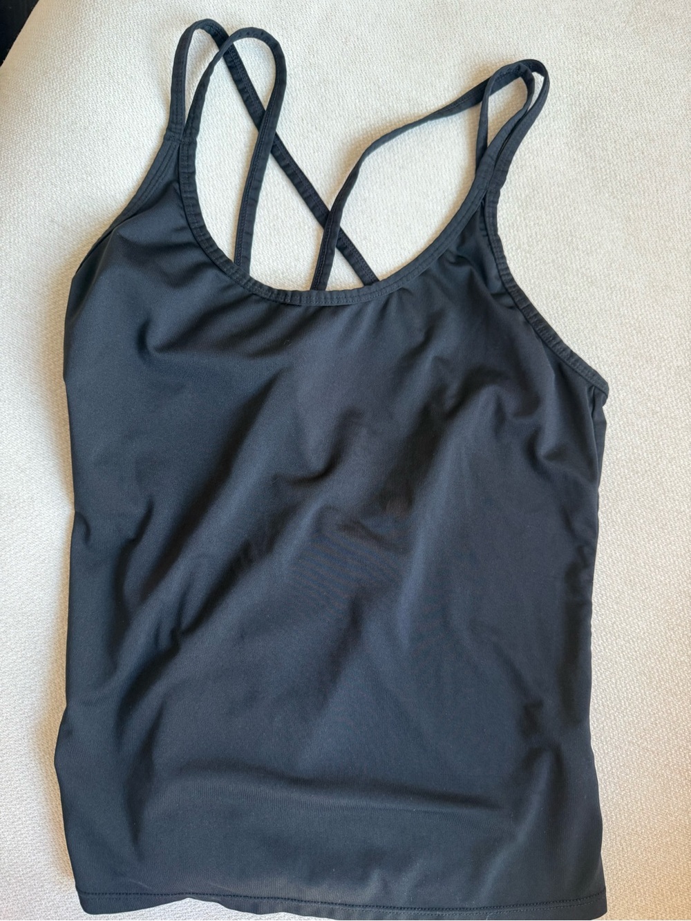 Black athletic tank